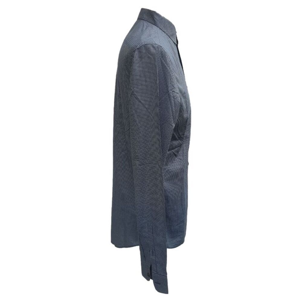 Prada Patterned Button-Down Long Sleeve Shirt In … - image 2